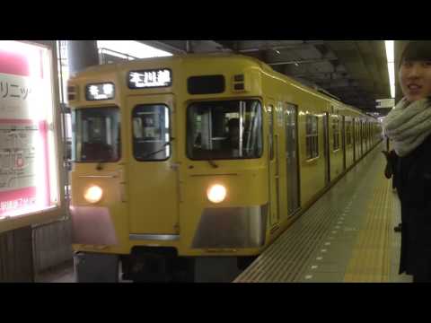 西武新宿線本川越駅 電車到着(旧2000系)