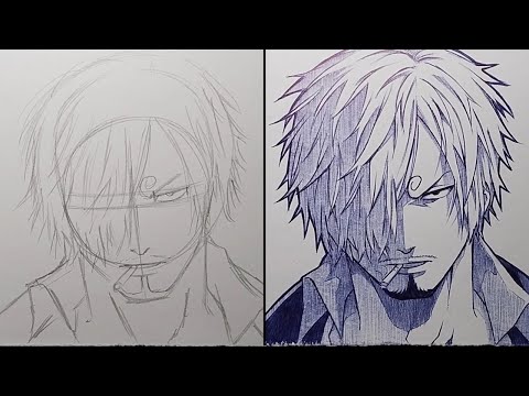 How To Draw Sanji Step By Step - [One Piece]