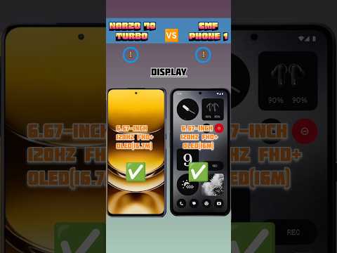 REALME NARZO 70 TURBO VS CMF PHONE 1