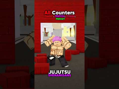 ALL COUNTERS JJS!! #jujutsushenanigans #roblox #foryou #shenanigans #jjk #jjs #anime #hakari #mahito