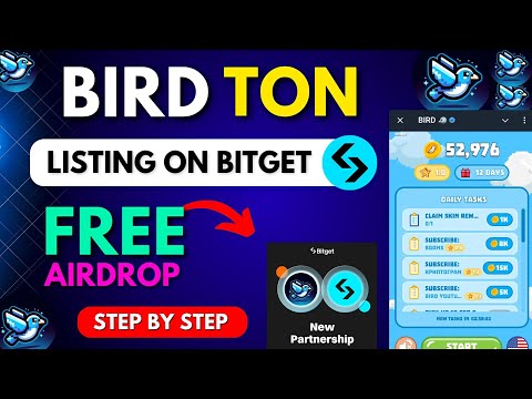 BIRD Airdrop || BirdTon Telegram Bot || Bird Ton Telegram Airdrop Listing & Withdrawal Updates