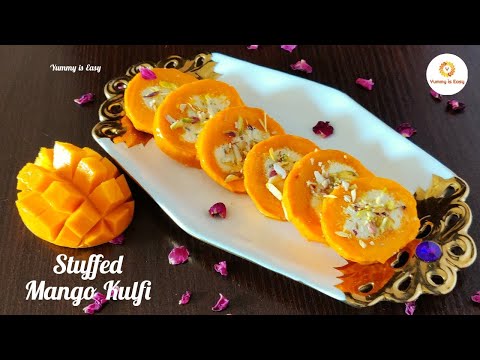 Malai Kulfi & Mango Kulfi | Stuffed Mango Kulfi Recipe | आम और मलाई क़ुल्फ़ी #mangostuffedkulfi