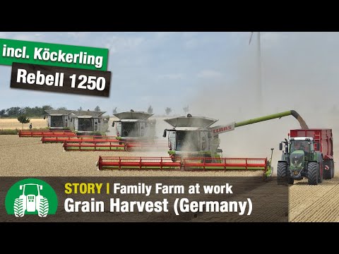 Tegethoff Agrar: Modern Arable Farming 2/3 | 4x Claas Lexion | Fendt 1050 Vario | Köckerling Rebell