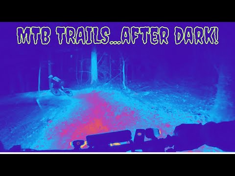 Mountain Bike Trail at Night - Magnolia trail at Wildwood Park | Florence AL