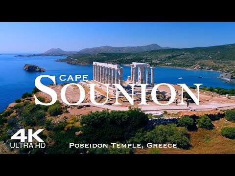 CAPE SOUNION 🇬🇷 Σούνιο Drone Aerial 4K | Ελλάδα Aκρωτήριο Σούνιο Sounio Greece