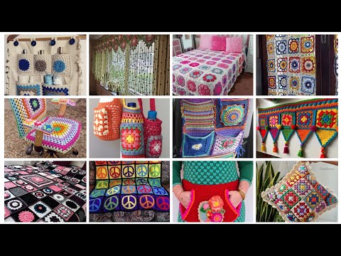 Ideas elegantes y hermosas de patrones de crochet hechos a mano para decoraciones del hogar