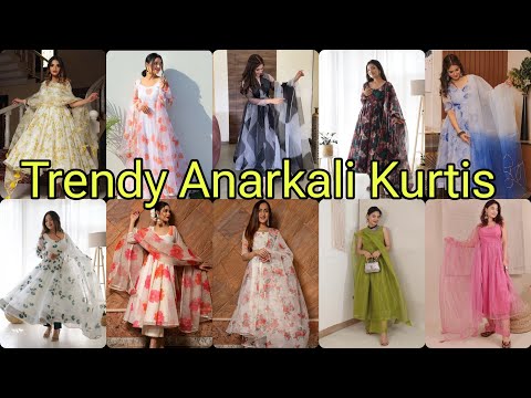 Anarkali Kurtis Lookbook: Latest Trends and Styles" #anarkali #suit #organza