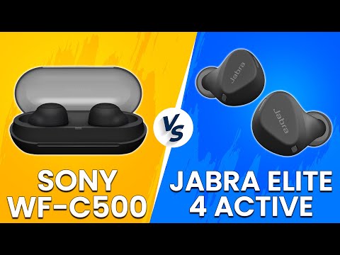 Sony WF C500 Truly Wireless vs Jabra Elite 4 Active - Side-By-Side Comparison! (Which Is Better?)