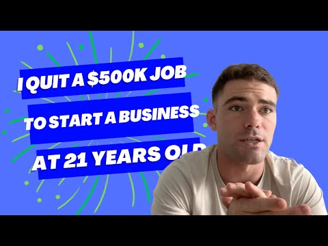 I Quit a $500K Job at 21 Years Old