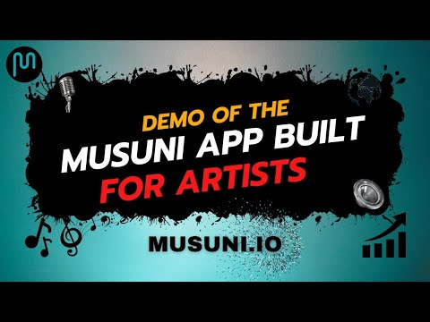 Demo of the MUSUNI APP built for music artists (with analytics, insights, AI team)