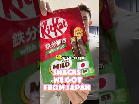 Japanese airport snacks | KitKat Milo #japanesefood #japan #shorts