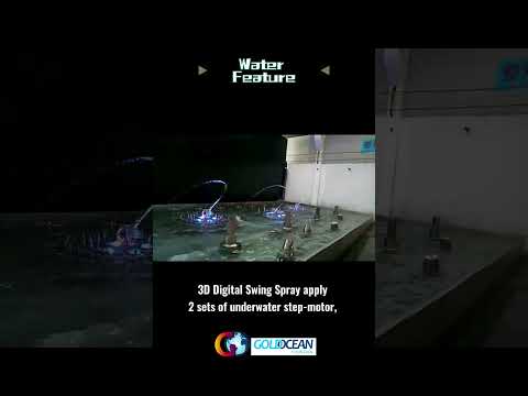 Water Feature: 3D Digital Swing Spray Fountain