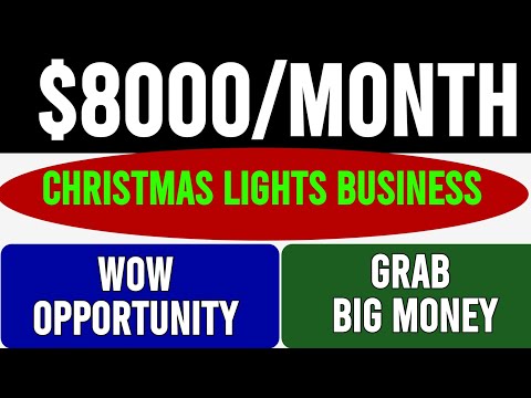 How To Start Your Own Christmas Light Installation Business - Make $8000 to $16000 Month #christmas