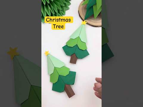 Fun Christmas Craft with Paper  #christmas #fun #craft #shorts