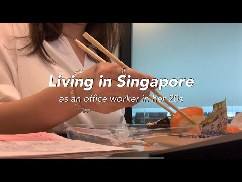 an average office worker's weekly routine | Living in Singapore 🇸🇬