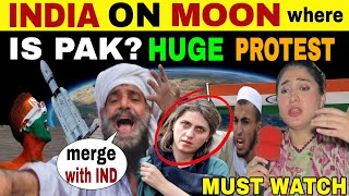 INDIA ON MOON WHERE IS PAK? HUGE PROTEST ON PAK ROAD