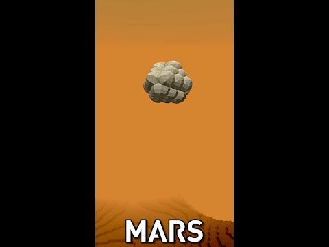 Landing On Mars Minecraft👽#Shorts