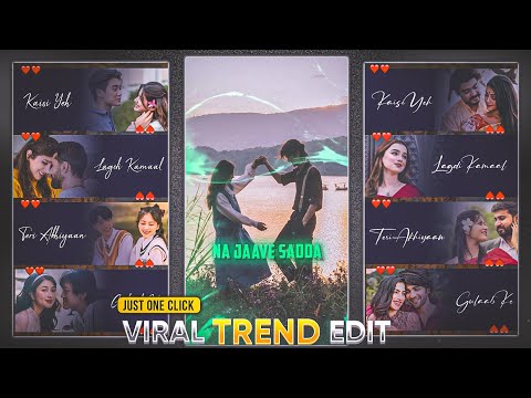 New Trending Instagram Multiple Photo Scrolling Lyrics Video Editing in Alight Motion