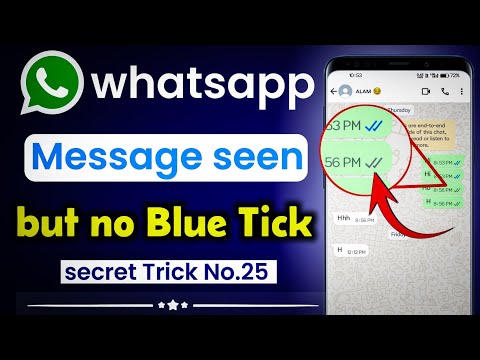 whatsapp blue tick hide/disable kaise kare | whatsapp message seen but no Blue ticks 😨