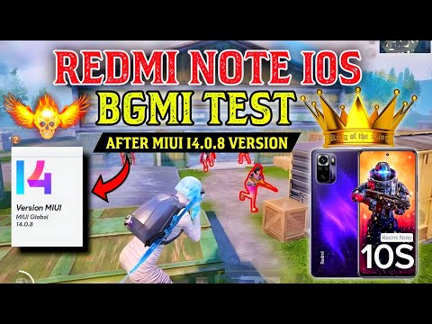 REDMI NOTE 10S BGMI TEST | AFTER MIUI 14.0.8.0 UPDATE…