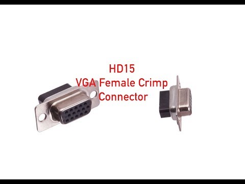 HD15 VGA Female Crimp Connector P#577