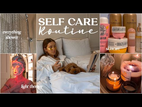 SELF CARE ROUTINE | skincare, healthy cooking, everything shower & lots of relaxation 🛁✨