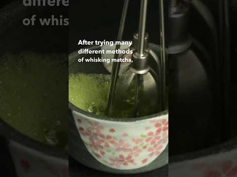 Here’s the best way to whisk matcha 🍵 #matchatea