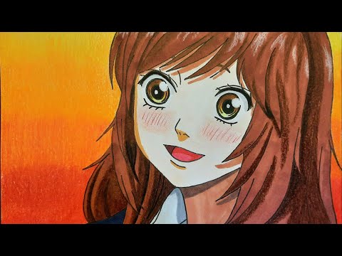 Yoshioka Futaba drawing process 🔥- Blue Spring Ride #art #artist #anime #beauty #love #shorts #reels