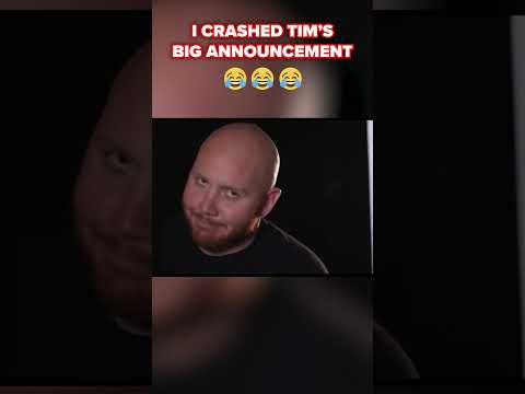 I CRASHED TIM’S BIG ANNOUNCEMENT 🤣