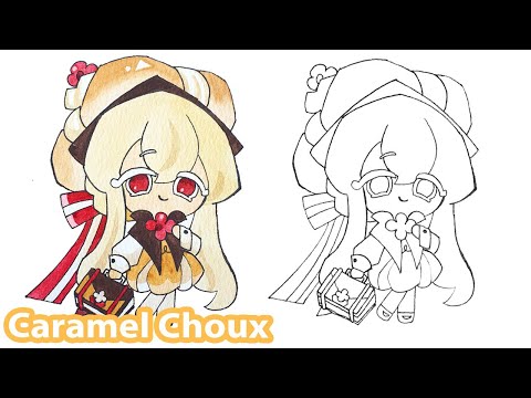 How to draw Caramel Choux | Cookie Run Kingdom