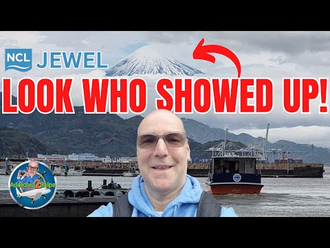 Norwegian Jewel Cruise: Shy Fuji!