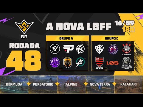 A NOVA LBFF🚨FFWS BR 🏆RODADA 48 - GRUPOS A e C | LBFF 🚨 #FREEFIRE