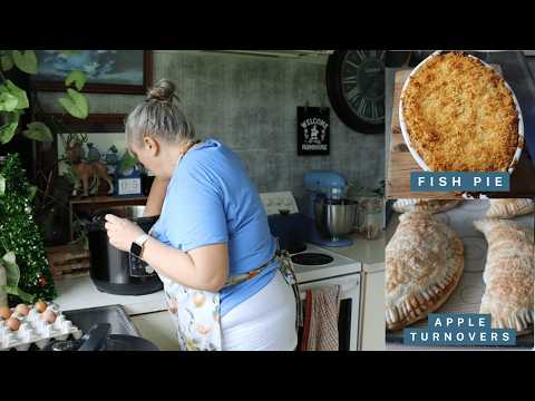 Making Fish Pie and Apple Turnovers