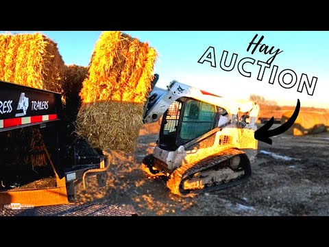 Struggling to get hay to Amish HAY Auctions! (Trailer about on FIRE!)