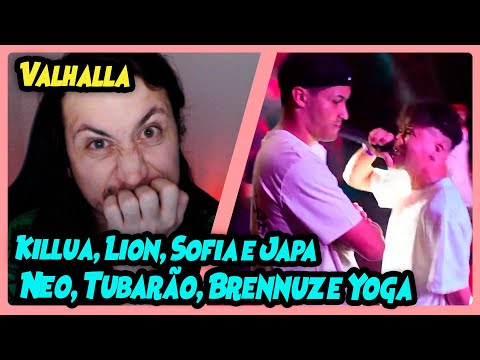 NEO, TUBARÃO, BRENNUZ e YOGA x KILLUA, LION, SOFIA e JAPA | NORTE VALHALLA | REACT DO MORENO