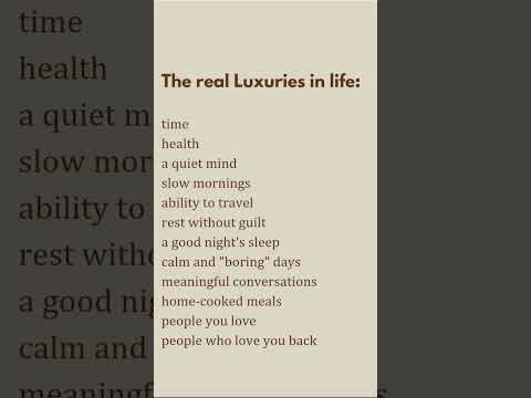 The Real Luxuries of life.      #luxe #luxury #life #real #spiritualhubwithneha