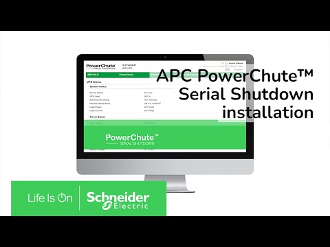 APC PowerChute™ Serial Shutdown installation