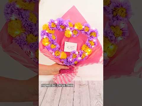 DIY Flower Bouquet with Napkins