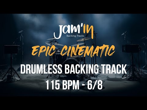 Epic Cinematic Drumless Backing Track 115 BPM - 6/8