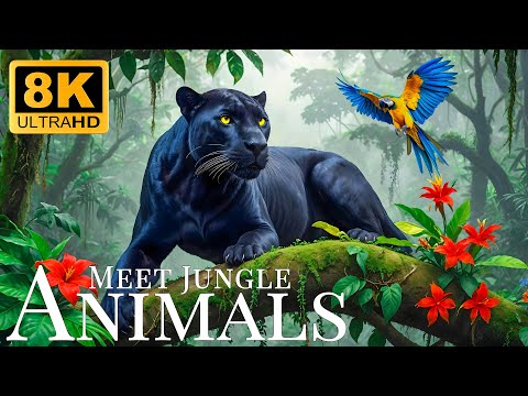 Meet Jungle Animals 8K ULTRA HD🐾A Memorable Tour With Relaxing Music