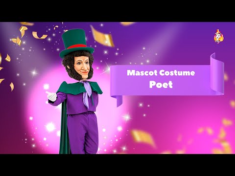 Poet Mascot Costume