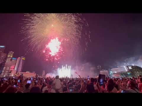 2022年新加坡国庆日烟花 2022 Singapore National Day Fireworks + MBS A LIGHT & WATER SHOW