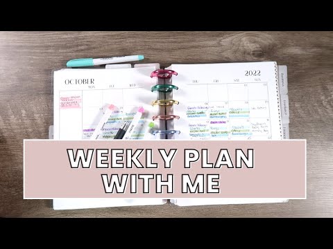 Weekly Plan With Me | How to Use A Planner To Stay Productive