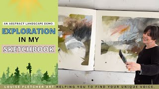 Abstract Art Demo: Exploration in my Sketchbook