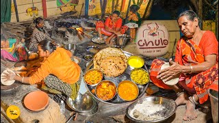 Famous Chulho Restaurant Ki Village Style Unlimited Kathiyawadi Thali Rs. 249/- l Gujarat Food Tour