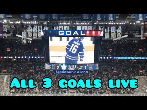 ALL 3 LEAFS GOALS LIVE Vs Sharks November 30th 2022