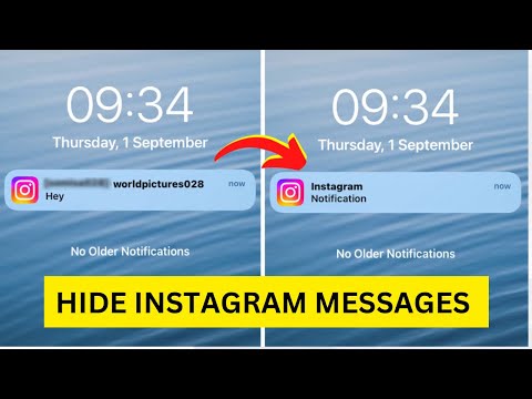 HIDE Instagram Messages | Notifications Preview | New Update