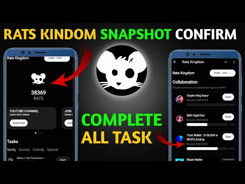 Rats Kindom Snapshot Date confirm 🤑 | Trust Wallet task Complete ✅ | Rats Kindom Price Prediction