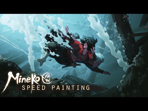 Mineko: Hunting - speed painting (Time-lapse)