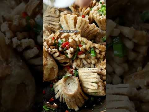 Salt Pepper Flower Mushrooms